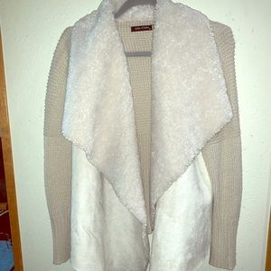 off white sweater jacket